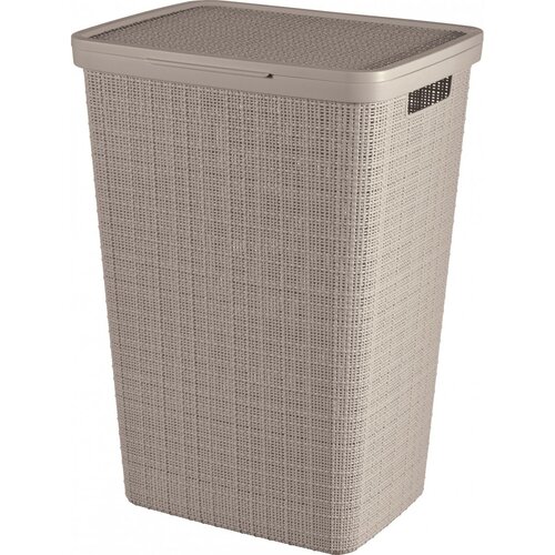 Curver Coș pentru rufe murdare Jute 58 l, taupe