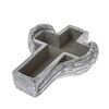 Gedenkdekoration – Betonblumenkübel „Kreuz“, 21,5 × 6,5 × 17,5 cm