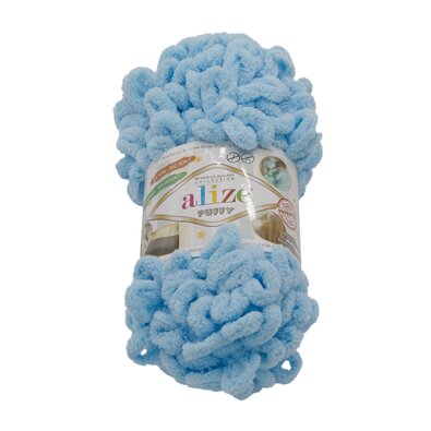 Preja PUFFY svetlo modra, 100 g / 9 m