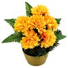 Dušičková dekoracija v skodelici oranžna, 22 cm