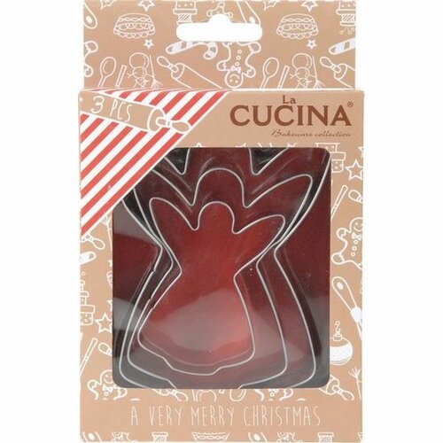 La Cucina Foremki do wykrawania bożonarodzeniowe Anioł, 3 szt.