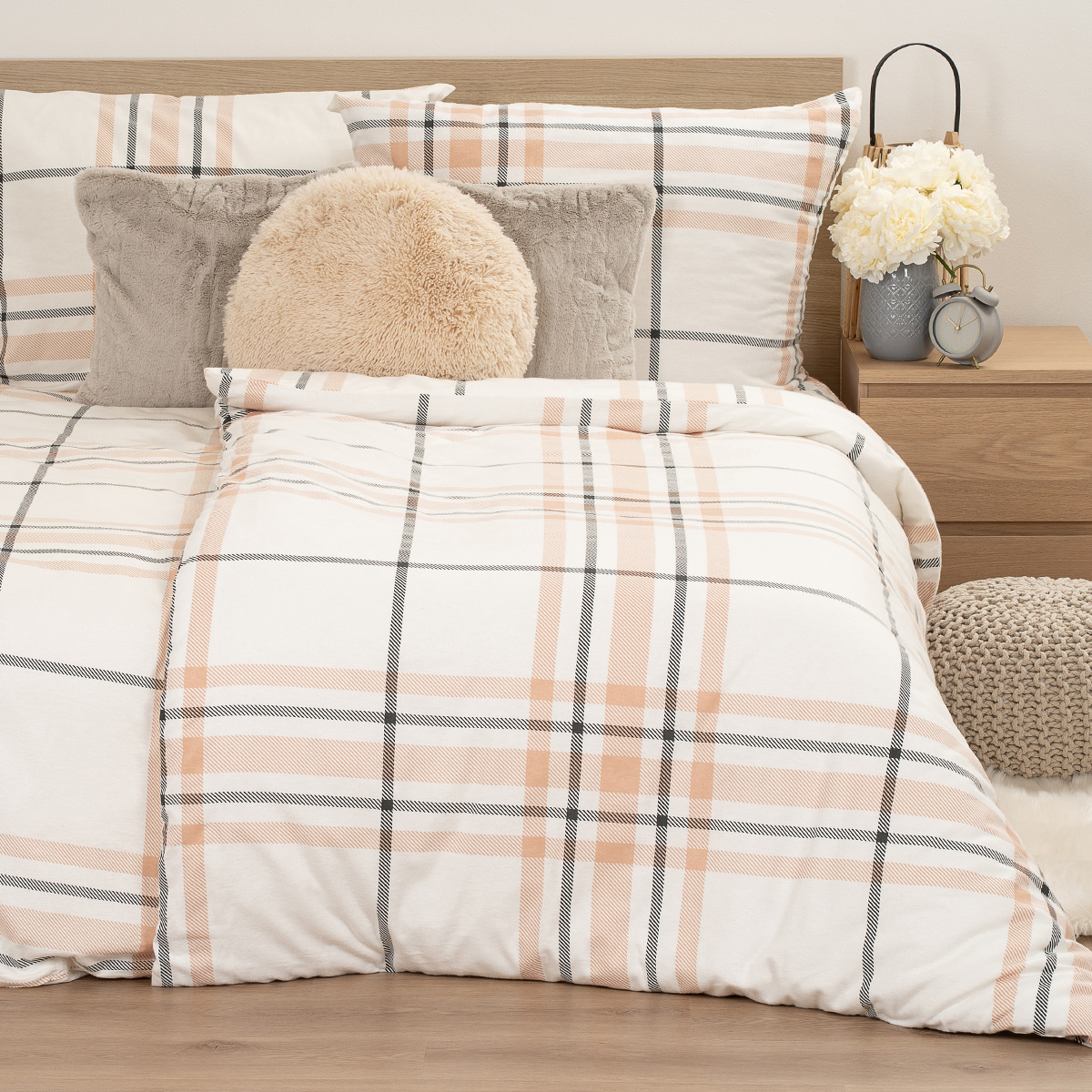 4Home Flanelowa pościel Elegant Plaid, 140 x 220cm, 70 x 90 cm, 140 x 220 cm, 70 x 90 cm