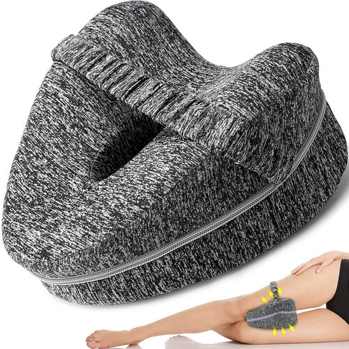 Perna între genunchi cu elastic