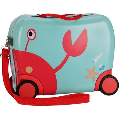 Valiză pe roți pentru copii XQMAX Crab , 41, 5 x22 x 33 cm