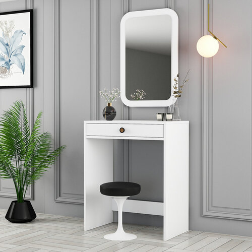 Kosmetický stůl Lizbon Mirror White