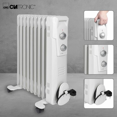Clatronic RA 3736 olajradiátor, 9 lamellás, 9lamella