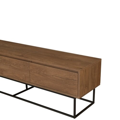 Televízny stolík Milo Walnut and Black II