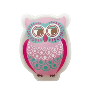 Bagoly meleg zselés párna, rózsaszín