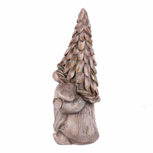 Vrtna dekoracija škrat Houba, siva, 25 x 19 x 49cm