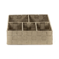 Compactor ruha- és kiegészítő-rendszerező TEX32 x 25 x 8 cm, taupe
