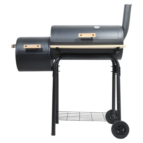 Cattara Holzkohlegrill mit Räucherkammer Smokie, 100 x 55 x 113 cm