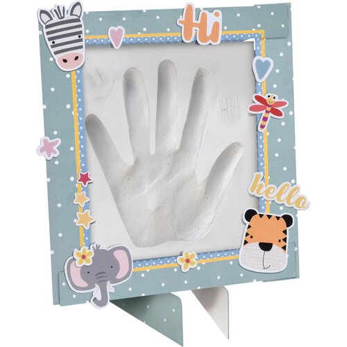 Zestaw do odcisku dłoni z naklejkami, 18 x 21 x 1,8 cm