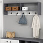 Nástěnný věšák Sarandon Anthracite White