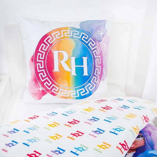 Lenjerie de pat din bumbac pentru copii Herding Rainbow High, 140 x 200 cm, 70 x 90 cm