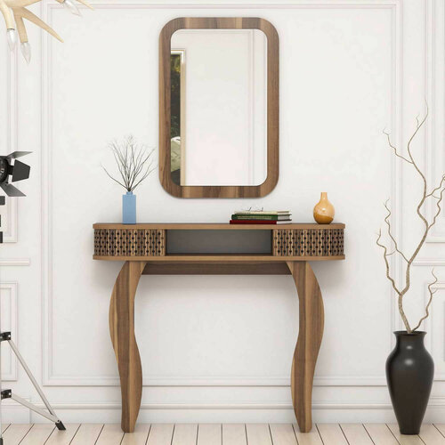 Masă decorativă Damla Walnut