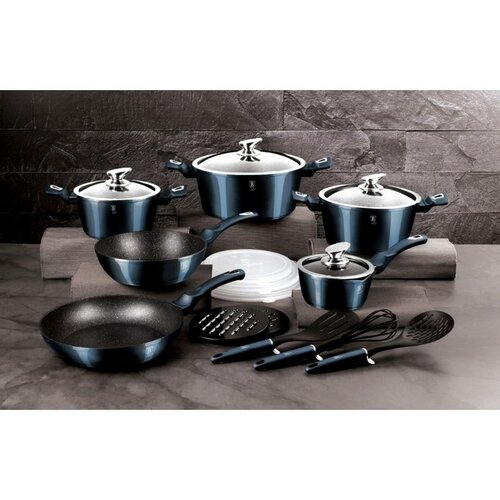 Berlinger Haus 18-dielna súprava riadu Aquamarine Metallic Line