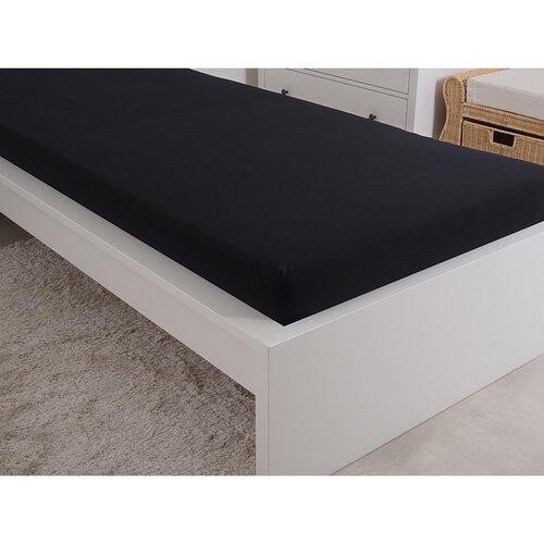 4Home prześcieradło jersey Ideal czarny, 100 x 200 cm