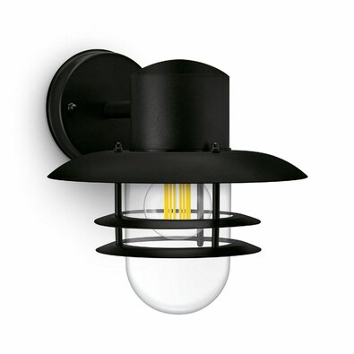 Philips Inyma zewnętrzna lampa ścienna E27 maks.25 W bez źródła światła, czarna