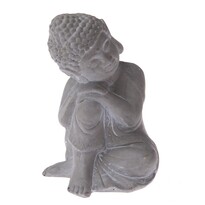 Statuetă beton Buddha, 16 x 11 cm