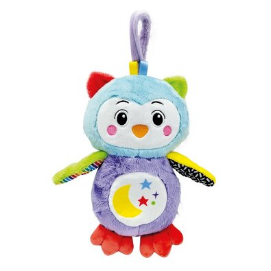 Clementoni Clemmy baby - Bufniță interactivă depluș cu lumină de noapte și sunete