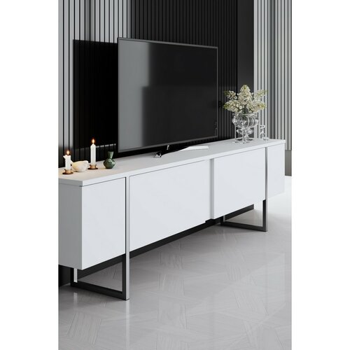 Măsuță TV Luxe White and Silver