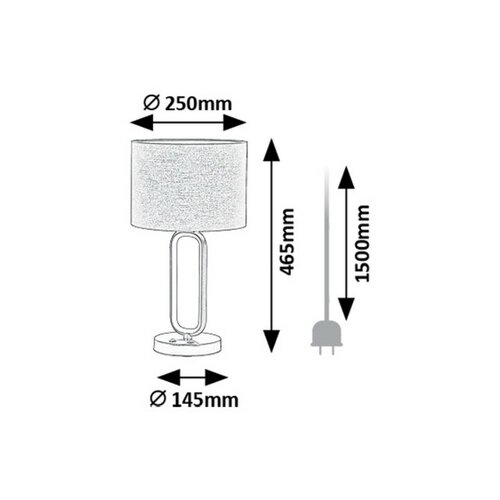 Rabalux 74043 Domiro dekoratívna stolová lampa,zlatá
