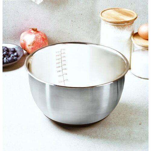 Bol de aluat Kesper 90891, inox, diametru 24cm