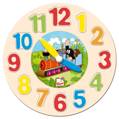 Bino Zegar drewniany Krecik