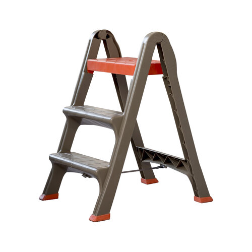 Plastični stopnice Skala rjava, 47 x 70 x 78 cm