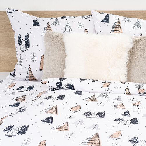 Lenjerie de pat din bumbac 4Home Frugal Winterland, 140 x 220 cm, 70 x 90 cm