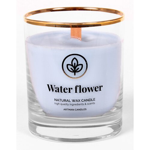 Świeczka zapachowa w szkle Water flower 500 g, 9,5 cm