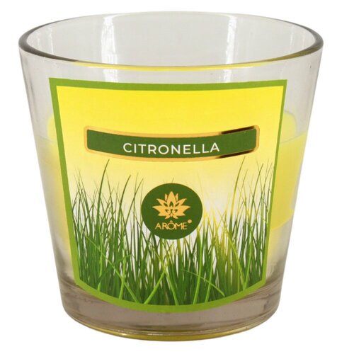 Lumânare parfumată Arome Citronella în sticlă, 120 g