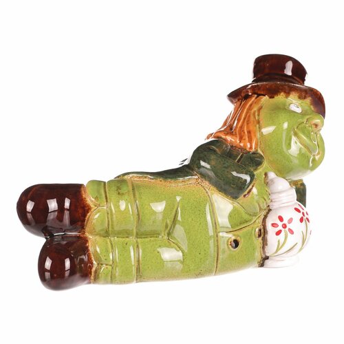 Decorațiuni de grădină Vodník ležící, ceramică, 10x 10 x 13 cm