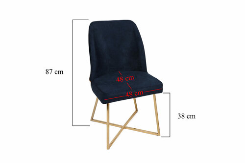 Madrid Dark Blue étkezőszék szett, 2 db