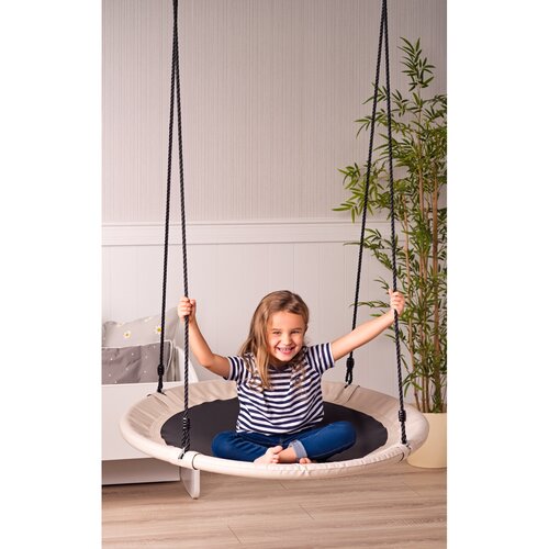 Woody Huśtawka bocianie gniazdo beżowy, śr. 100 cm