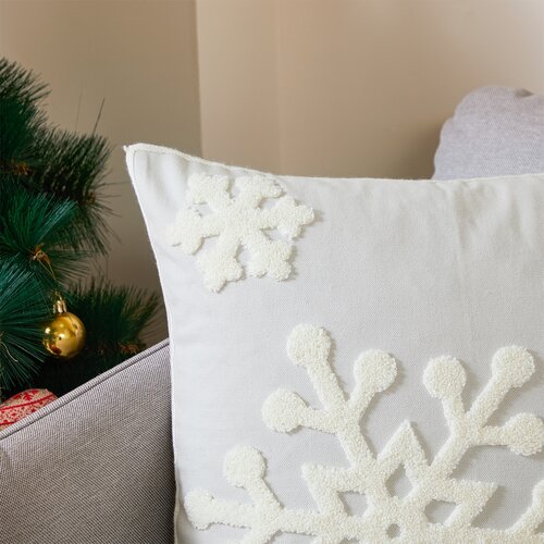 4Home Prevleka za blazino Happy winter siva, 45 x45 cm