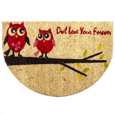 Preş Owl love semicerc, 40 x 60 cm