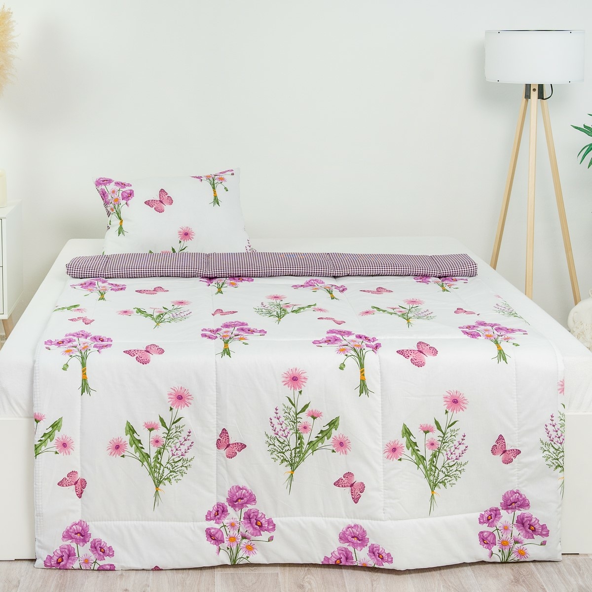 Stanex CLASSIC zestaw letni Wiosna fioletowy, 140x 200 cm, 40 x 60 cm