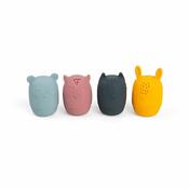 Bigjigs Toys Silikónové stláčacie zvieratká do kúpeľa