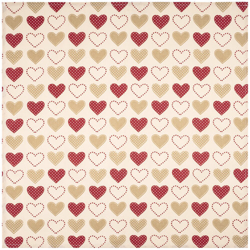 Home Elements Скатертина Серцевий мотив, 90 х 90 см