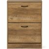 Výklopný botník se 2 přihrádkami COMPACT Elm