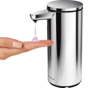 Simplehuman Dozator de săpun fără atingere 266 ml,oțel inoxidabil lucios