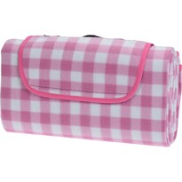 Kockás piknik takaró, 130 x 150 cm, rózsaszín