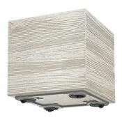 Květináč MADERA SQUARE ECO WOOD 28,8 cm, bílá