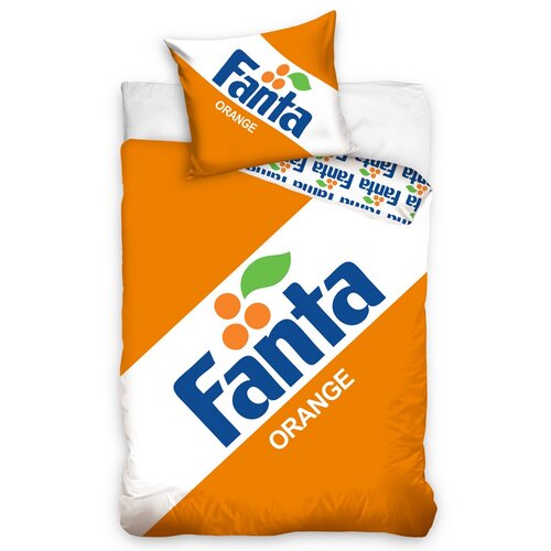 Bavlnené obliečky Fanta Clasic logo, 140 x 200 cm, 70 x 90 cm