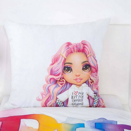 Herding  Бавовняна постільна білизна для дитячого ліжечка Rainbow High, 140 x 200 см, 70 x 90 см