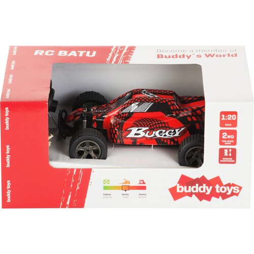 Buddy Toys BRC 20.422 Auto na diaľkové ovládanie RC Batu, červená