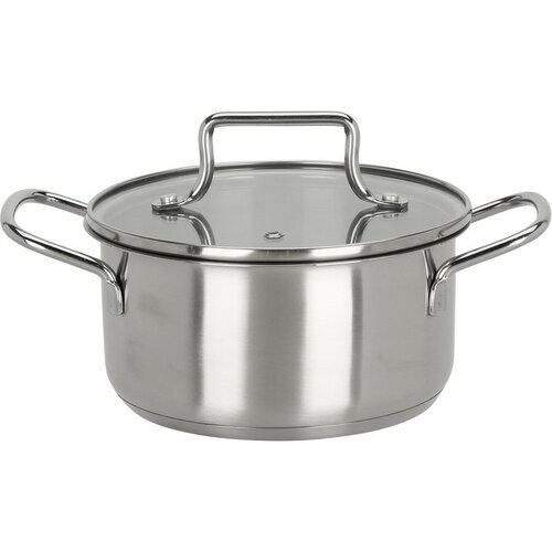 EH Rozsdamentes acél lábas, 16 cm átmérő