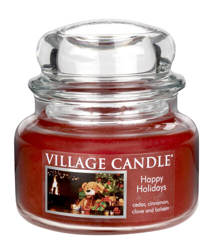 Village Candle Vonná svíčka Šťastné Vánoce - Happy Holidays, 269 g