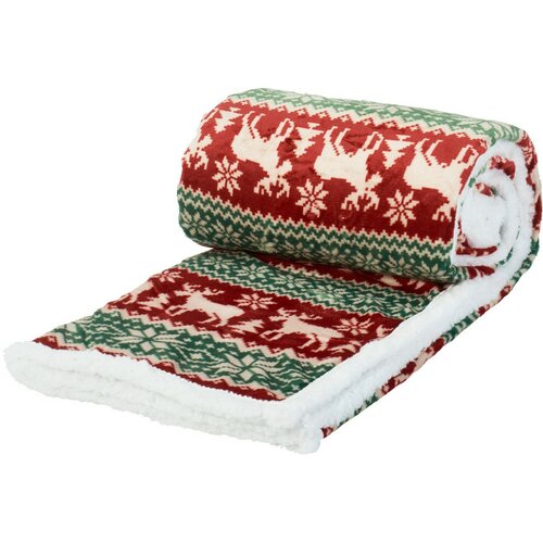 Báránybőr takaró Festive Reinder 160 x 130 cm